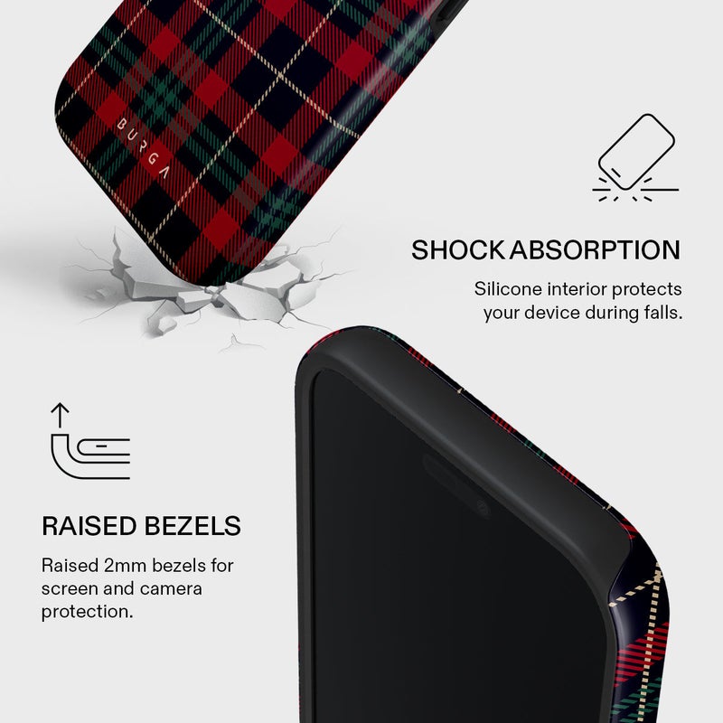 BURGA iPhone 17 Pro Max Sweater Weather Premium Case Compatible with Hybrid Dual-Layer Hard Shell + Silicone Protection - Scratch-Resistant Shockproof Mobile Cover - Image 4