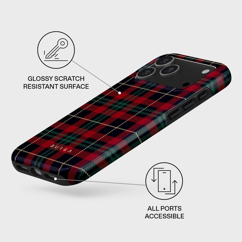 BURGA iPhone 17 Pro Max Sweater Weather Premium Case Compatible with Hybrid Dual-Layer Hard Shell + Silicone Protection - Scratch-Resistant Shockproof Mobile Cover - Image 3