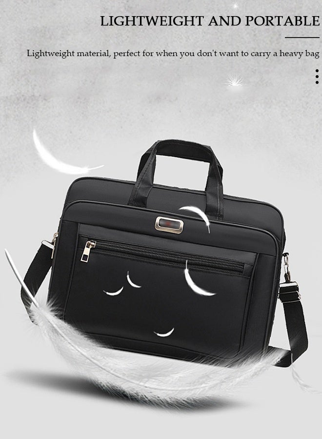 DUNISO Laptop Bag Lightweight Computer Bag Travel Business Handbag Briefcase Water Resistance Shoulder Messenger Bag for Men and Women Work Office - Image 3