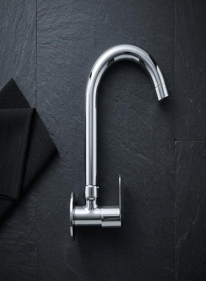PISTIS Opal Brass Kitchen Sink Cock Tap with 360 Degree Swivel Spout, Foam Flow, Chrome Finish - Image 5