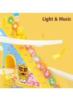 Generic Interactive Duck Climbing Stairs Toy - Automatic Stair Climbing Ducks with LED Lights & Music, USB/Battery Power - Perfect for Kids 3+ to Enhance Cognitive Skills and Motor Coordination  - Image 5