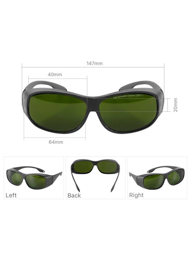 Cloudray 1064nm Laser Safety Glasses Fiber Laser Safety Glasses Protective Goggle Professional OD6+ for YAG Fiber Laser Engraver Safety(Style C) - Image 3