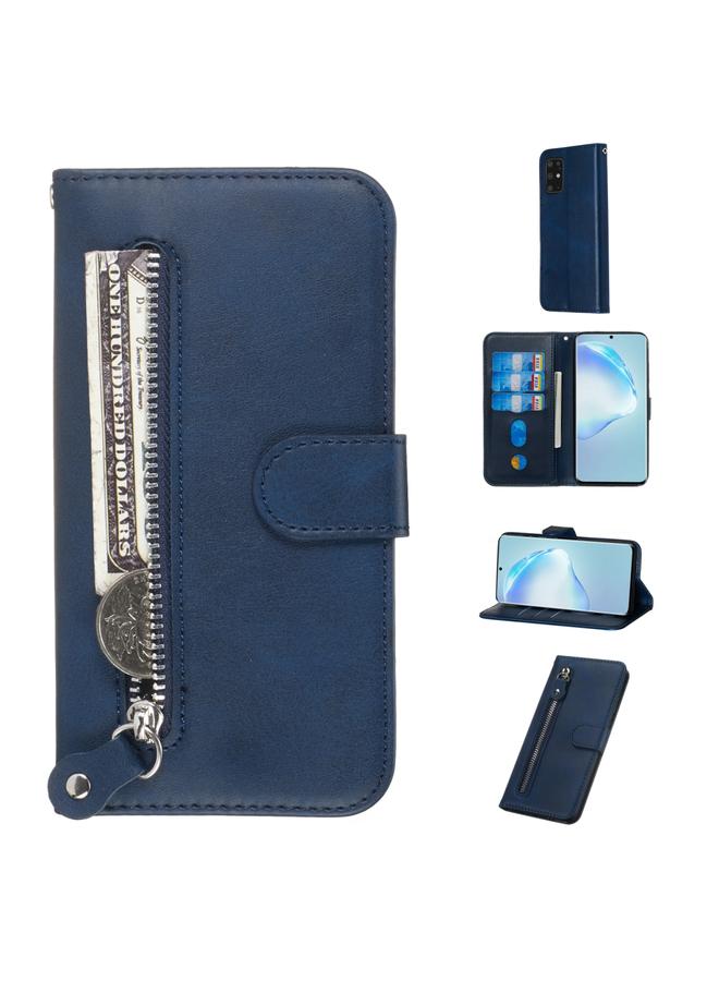 Zaboon Case For Galaxy S20+ Fashion Calf Texture Zipper Horizontal Flip Leather Case with Stand & Card Slots & Wallet Function - Image 1