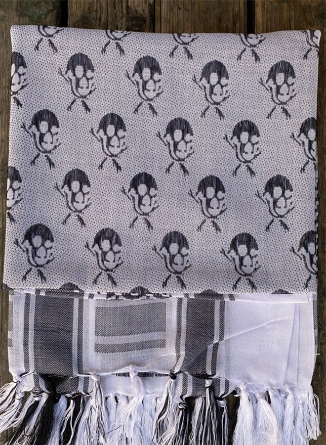 Black and white Palestinian scarf, scarf, scarf, full wrap, multi-functional, large area, unisex trend