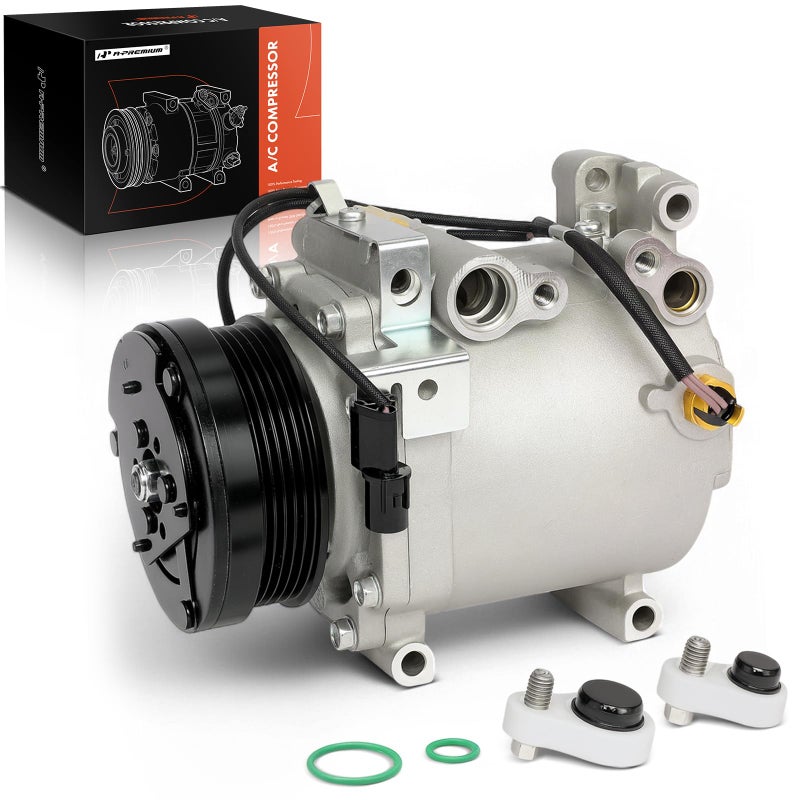 A-Premium Air Conditioner AC Compressor with Clutch for Mitsubishi and Chrysler Models
