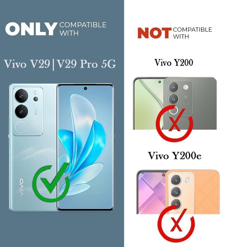 Nishtech غطاء خلفي شفاف هجين ناعم رفيع مضاد للغبار مع حماية الكاميرا لهاتف Vivo V29 وVivo V29 Pro 5G - Image 2