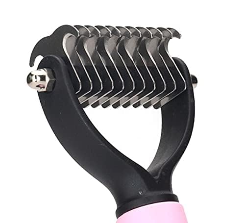 MATSON Pets Fur Knot Cutter Professional Grooming Hair Removing Brush for Dogs and Cats, De-matting Comb with 2 Sided Professional Grooming Rake - Image 4