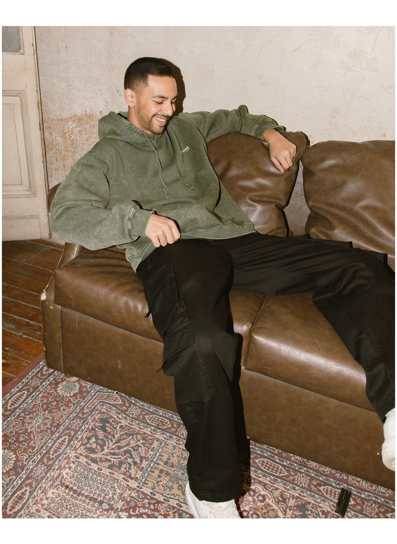 In Your Shoe Black Cargo Pants 