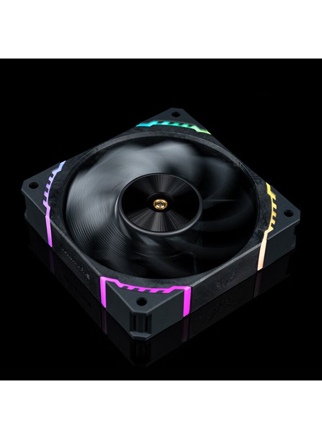 Valkyrie S12r Max Vk Fdb Bearing, Secondary Dynamic Balance, 3300rpm, Three-level Adjustment, 12cm Lcp Performance Anti-thrust Fan, 4pin Pwm, Argb Lighting Effects - Image 5