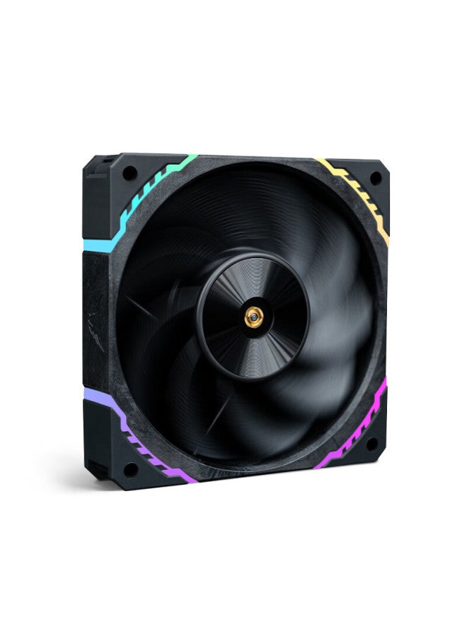 Valkyrie S12r Max Vk Fdb Bearing, Secondary Dynamic Balance, 3300rpm, Three-level Adjustment, 12cm Lcp Performance Anti-thrust Fan, 4pin Pwm, Argb Lighting Effects - Image 2
