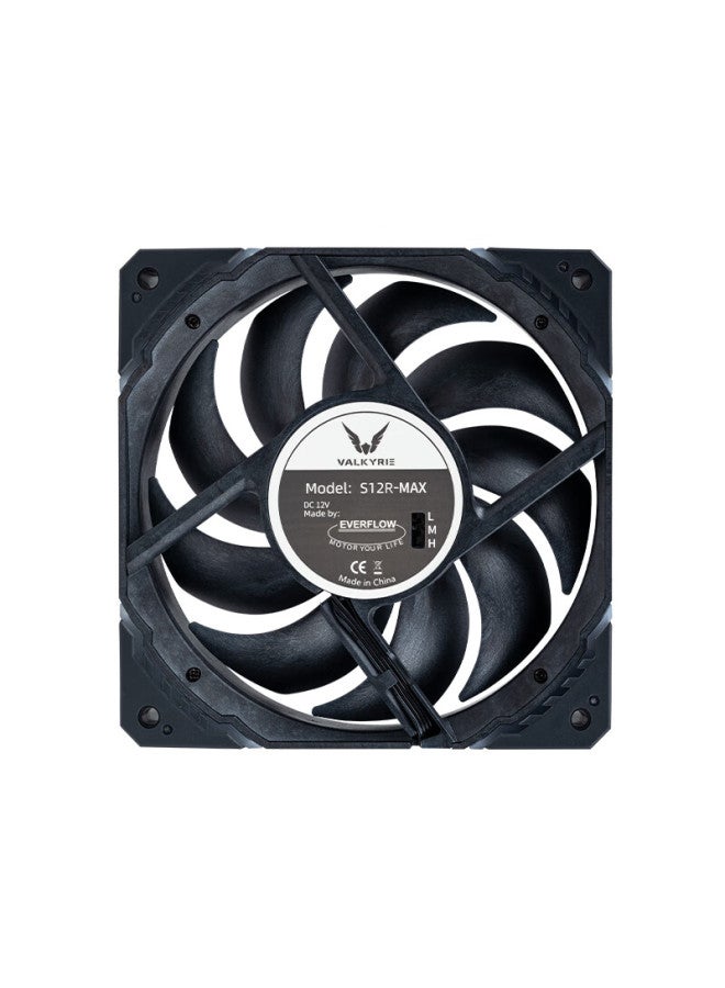 Valkyrie S12r Max Vk Fdb Bearing, Secondary Dynamic Balance, 3300rpm, Three-level Adjustment, 12cm Lcp Performance Anti-thrust Fan, 4pin Pwm, Argb Lighting Effects - Image 3