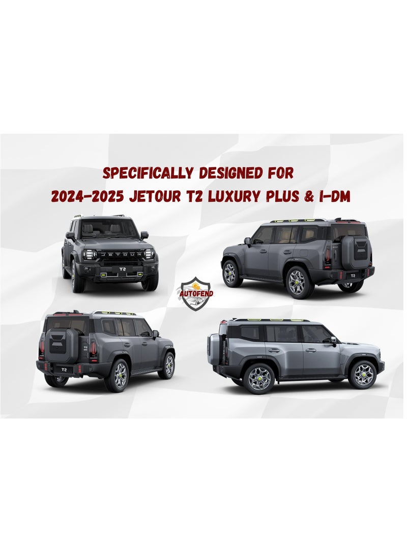 Zipporah All Weather Premium Lightweight 6-Layers Protective Car Cover 210T Compatible for 2024-2025 Jetour T2 Luxury Plus and i-DM with Left Driver Side Door Zipper, Security Lock and Mirror Pockets - Image 5