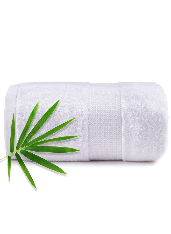 CANFOISON Large Bath Towels for Body, Sensitive,for Adult Kids Baby Luxury Hotel Spa Gym Super Soft Highly Absorbent Bathroom Towels 30" x 54",1 Pack White - Image 1