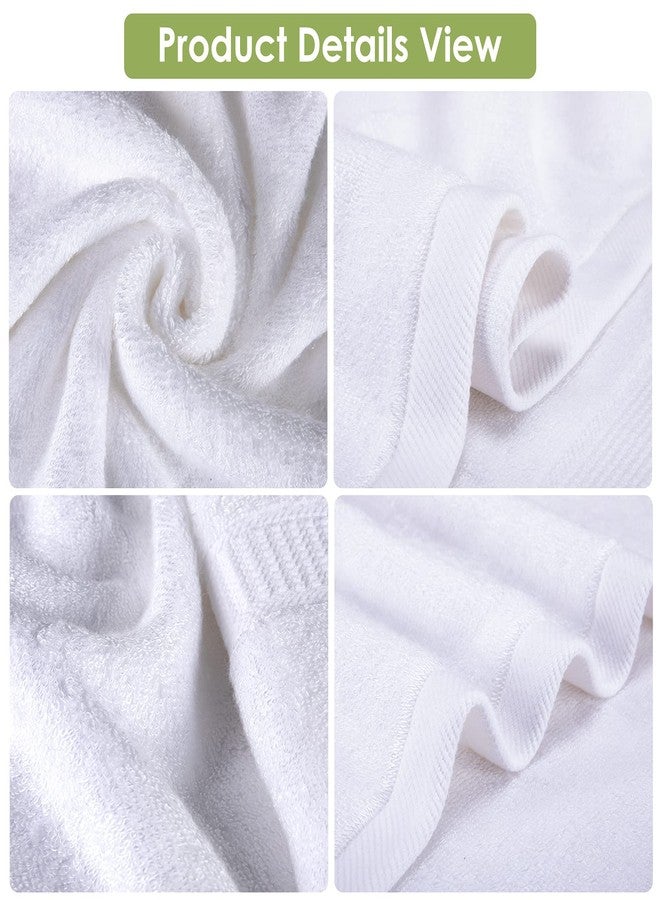 CANFOISON Large Bath Towels for Body, Sensitive,for Adult Kids Baby Luxury Hotel Spa Gym Super Soft Highly Absorbent Bathroom Towels 30" x 54",1 Pack White - Image 3