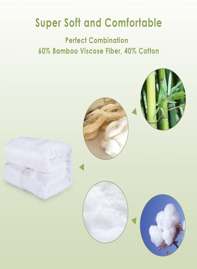 CANFOISON Large Bath Towels for Body, Sensitive,for Adult Kids Baby Luxury Hotel Spa Gym Super Soft Highly Absorbent Bathroom Towels 30" x 54",1 Pack White - Image 5