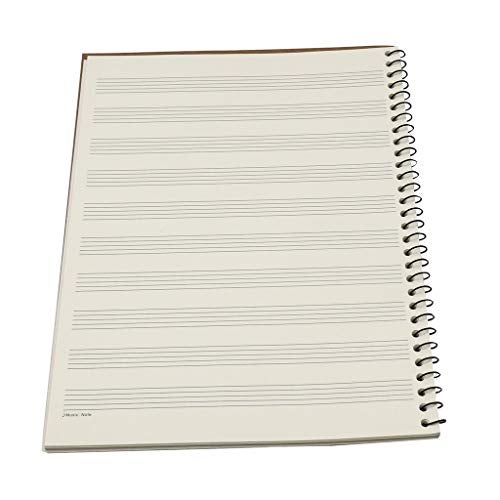 MOREYES Music Notebook Composition Manuscript Staff Notebook with 100 Pages 10.24x7.5 inch/26x19cm (Music clef notebook) - Image 5