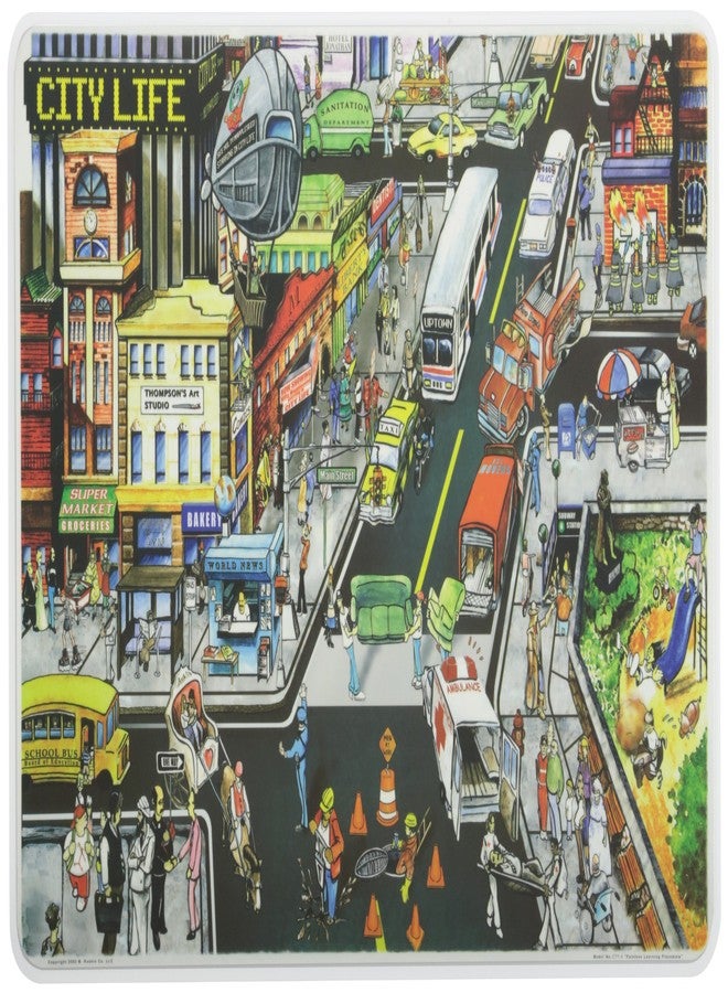 Painless Learning City Life Placemat, Large - Image 1