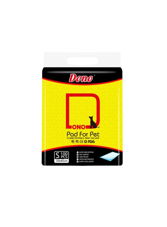 DONO Training Pads for Dogs Pets Comfortable and Secure 100 PCS Small 33*45CM - Image 1