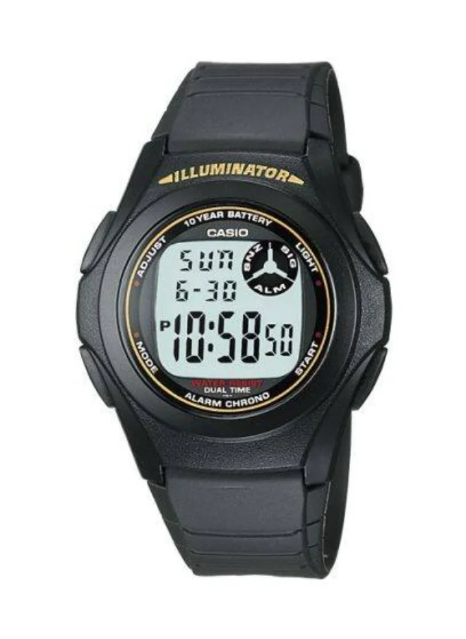 CASIO Unisex Resin Digital Watch F-200W-9A - 40 mm