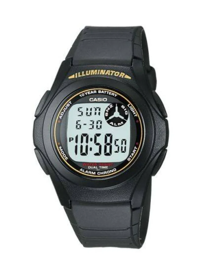 CASIO Unisex Resin Digital Watch F-200W-9A - 40 mm