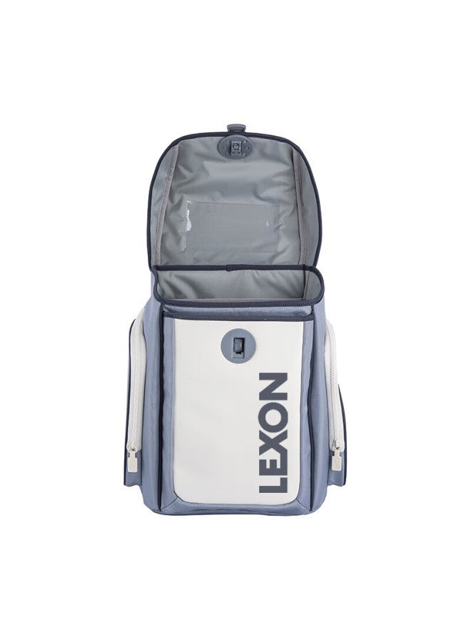 Lexon Schoolbag For Primary School Girls, Spine-protecting Children's Backpack For Grades 1-3 Boys, Lightweight Reflective Double Shoulder Bag, Gray - Image 5