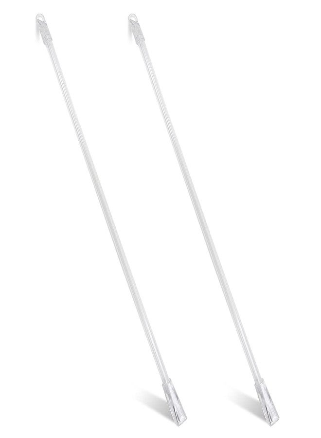 SNOMEL 2 Pieces 12 Inches Blind Wand, Window Blind Tilt Rod, Vertical Wand Control Handle Stick, Clear Blind Tilt Wand Replacement with Hook and Grip, Blinds Opener Accessory - Image 1