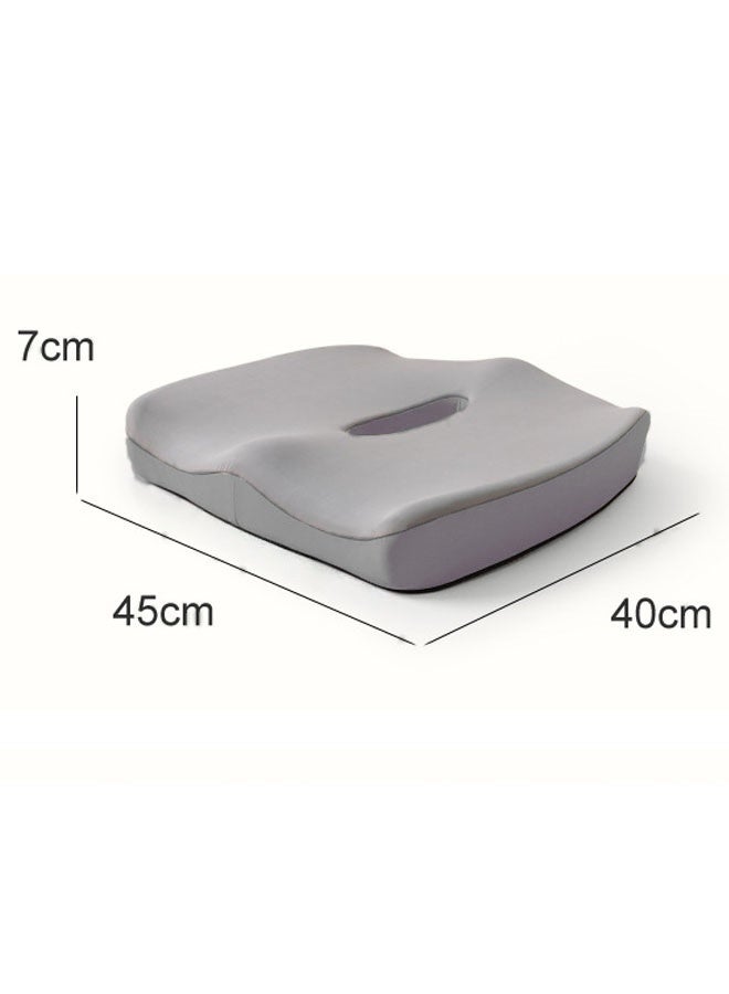 Seat Cushion, Non-Slip Chair Cushion with Memory Foam, Tailbone Cushions for Pressure Relief, Computer & Car Seat Cushion (Grey)  - Image 2