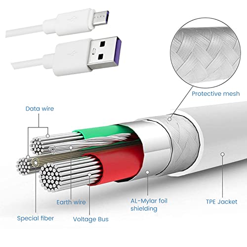 Smays Micro USB Power Cable for Wyze Cam v3, Nest, Arlo Q, Blink, Ring Mini Cam, Yi Dome - 12ft Charger Cord - Image 5