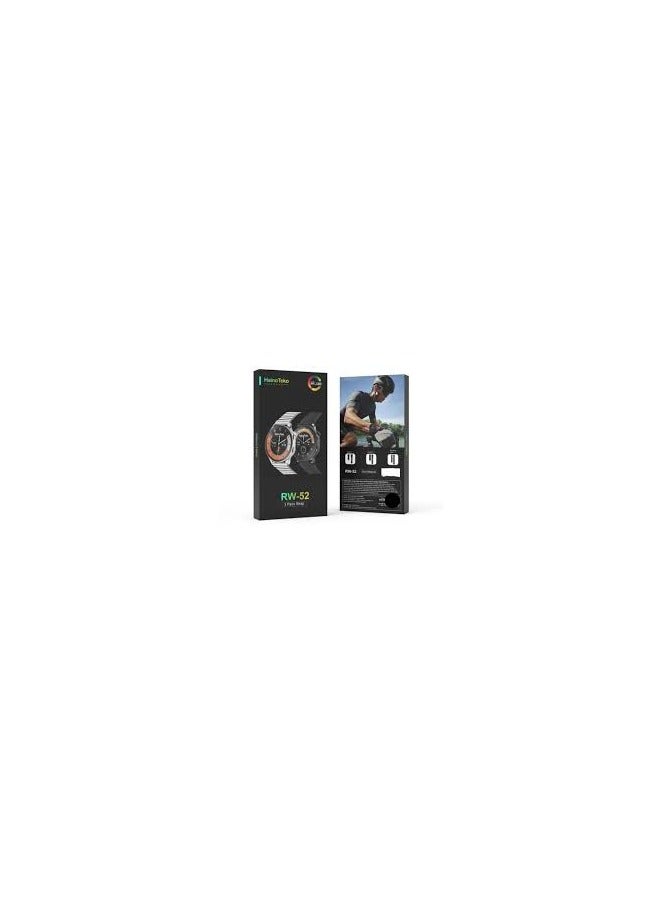 Haino Teko The HainoTeko RW-52 is a black smartwatch that blends modern technology with classic watch aesthetics - Image 3