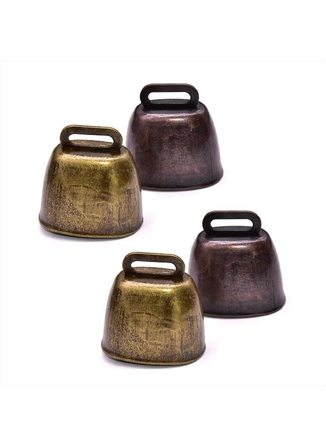 yongsheng 4 Pack Anti-Lost Bells Animal Bells, Grazing Metal Pet Bells, Sound Dissipator, Call Bells for Cattle, Horses and Sheep  - Image 2