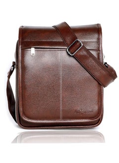 Bagneeds Crossbody Synthetic Leather Unisex Sling Bag for Multi-Purpose use | Brown (FMB6)  - Image 1