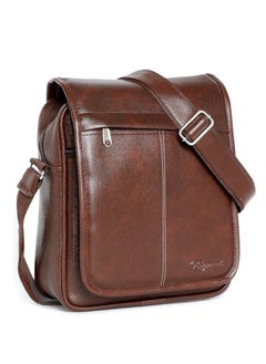 Bagneeds Crossbody Synthetic Leather Unisex Sling Bag for Multi-Purpose use | Brown (FMB6)  - Image 5
