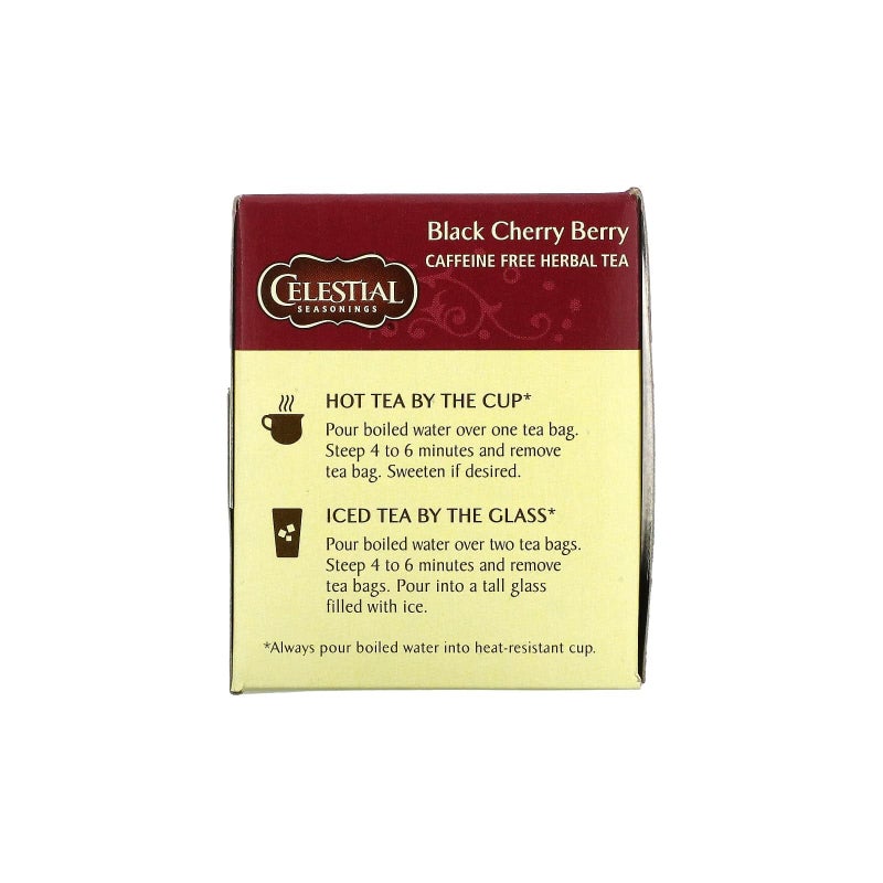Celestial Seasonings Black Cherry Berry Tea Bags, 20 Count (Pack of 2) - Image 5