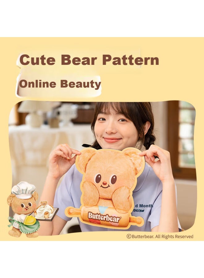 Deli Co-branded Butter Bear Mouse Pad, Wear-resistant Non-slip Small Office Desk Laptop Gaming Mouse Pad, Wrist Rest Mouse Pad, Cute Style - Image 3