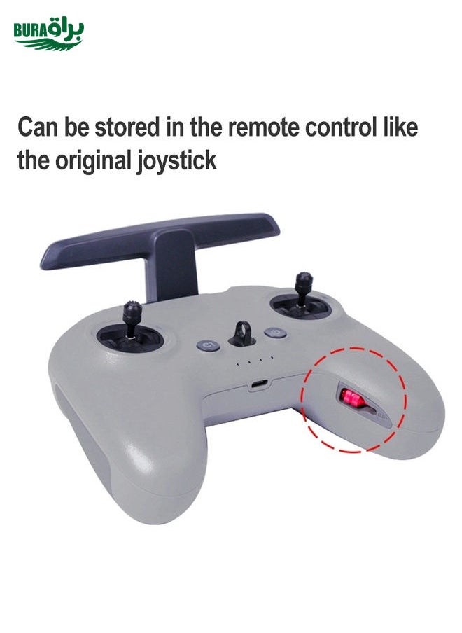 Sunnylife FV-YG9306 Aluminum Alloy Rocker Joystick for DJI FPV Remote Control 2 (Black)