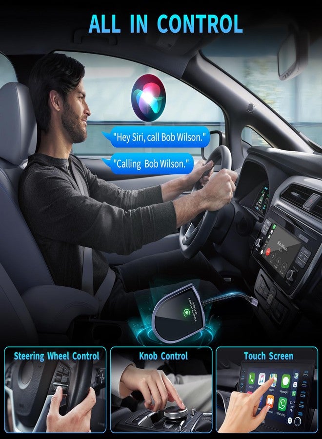 Ales Wireless CarPlay Adapter for Apple iPhone (2025 Upgrade) - Instant Wireless CarPlay, Ultra-Low Latency, Stable Connection, Mini Bluetooth Dongle for iOS 10+ & Cars 2016+, Plug & Play Type-C - Image 5