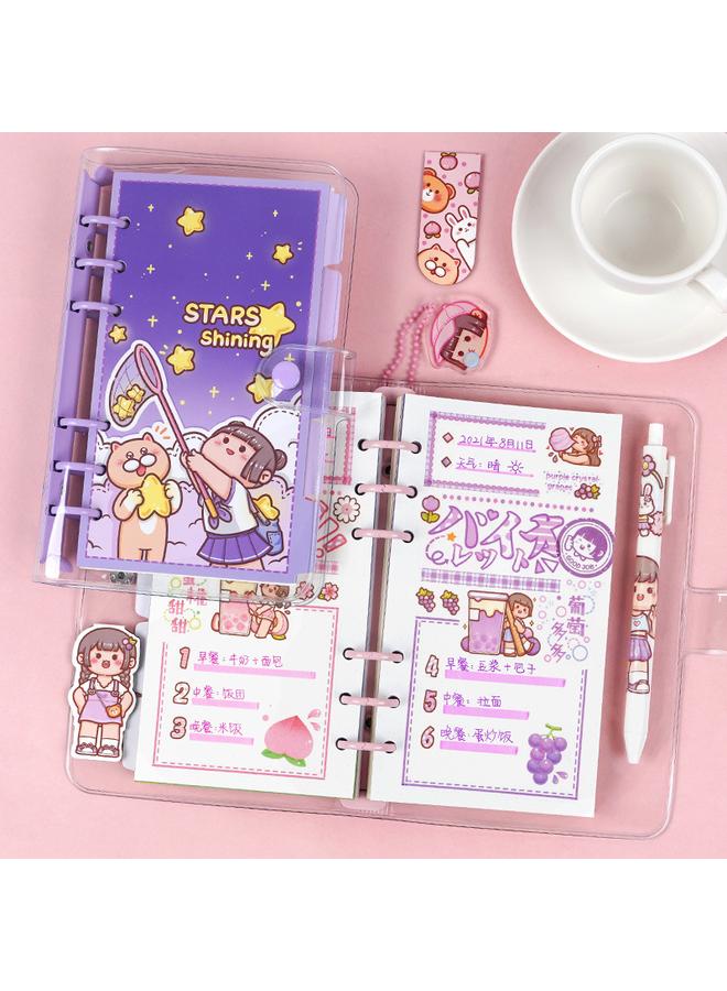 Bluejw Small Mashu Hand Account Book Ins Style Student Gift Creative Book Suit Gift Box Cute Girl's Heart Hand Account - Image 4