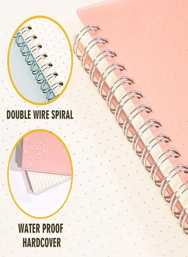 OWSC 3 Pack Dot Notebook, 8.5 x 11 Inches Spiral Notebooks for Work, School and Journal with 110 GSM Journal Dotted Paper, Large Notebook with 80 Sheets/160 Pages, Hardcover Dot Journal Notebook - Image 5