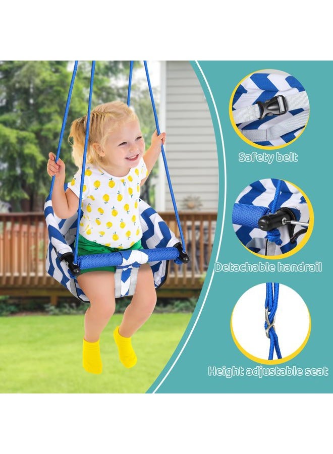 Slevoo 2 in 1 Toddler Swing Set, for 6 Months to 5 Years Toddler, Foldable Toddler Swing and Baby Jumper, for Indoor and Outdoor Fun, Pink - Image 4