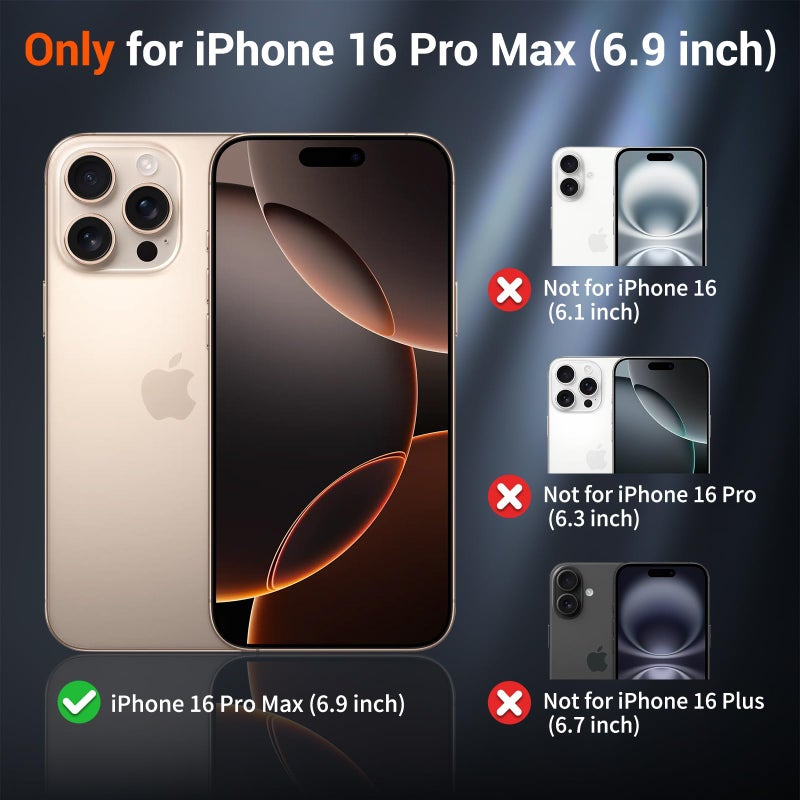 SUPFINE Magnetic for iPhone 16 Pro Max Case (Compatible with MagSafe) (Military Grade Drop Protection) Slim Translucent Matte Shockproof with Anti-Fingerprint Phone Case, Wine Red - Image 2