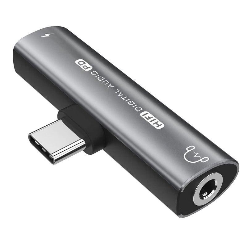 ZVGMOOE محول سماعات USB C، 2 في 1 USB C إلى جاك سماعة 3.5 مم HiFi DAC مع محول شحن سريع 27 واط متوافق مع iPhone 15 15Pro 15promax، Samsung Galaxy S23 S22 S21 S20+ Note 20 Pixel 6/5 - Image 1