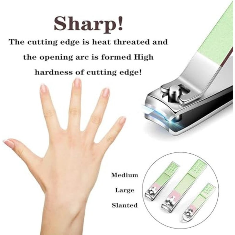 ALKAYAN 12-piece Set Of Nail Clippers Set Manicure Set Personal Care Set Professional... - Image 2