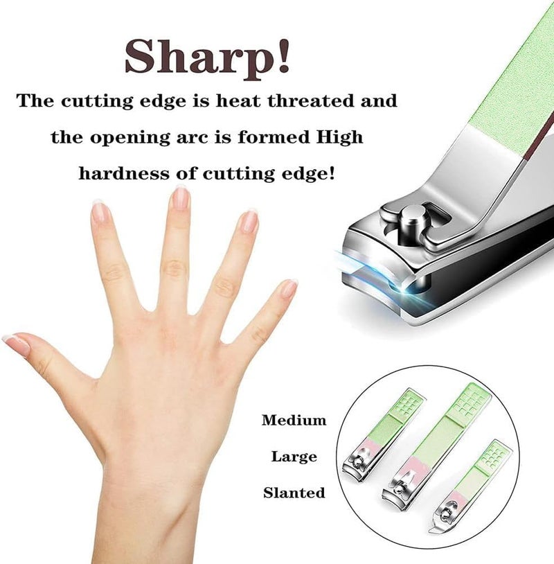 ALKAYAN 12-piece Set Of Nail Clippers Set Manicure Set Personal Care Set Professional... - Image 1