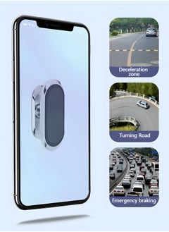 GROIC Magnetic Zinc Alloy Car Phone Mount, Upgrade Magnet N52 8pcs, Universal Dashboard Holder, Cell Phone Grip Car Kits, 360° Adjustable Super Strong Magnet for Samsung, iPhone,Automotive Interior  - Image 4