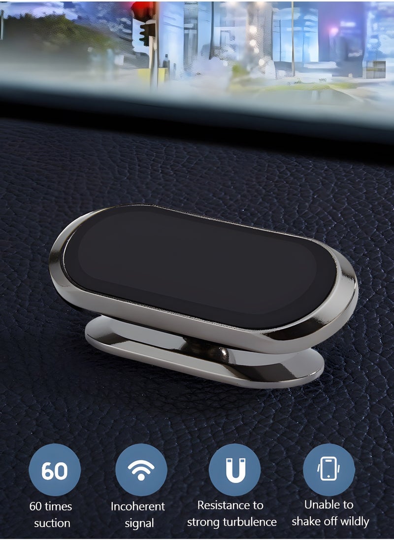 GROIC Magnetic Zinc Alloy Car Phone Mount, Upgrade Magnet N52 8pcs, Universal Dashboard Holder, Cell Phone Grip Car Kits, 360° Adjustable Super Strong Magnet for Samsung, iPhone,Automotive Interior  - Image 2