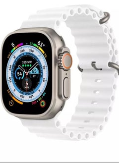 The new rubber band for the Apple Watch  white color ultra 49mm