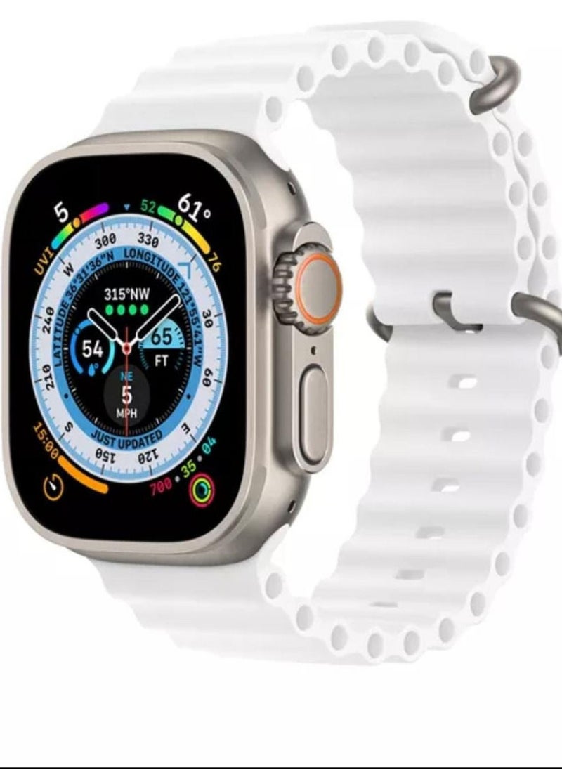 Generic - The new rubber band for the Apple Watch  white color ultra 49mm - Image 1