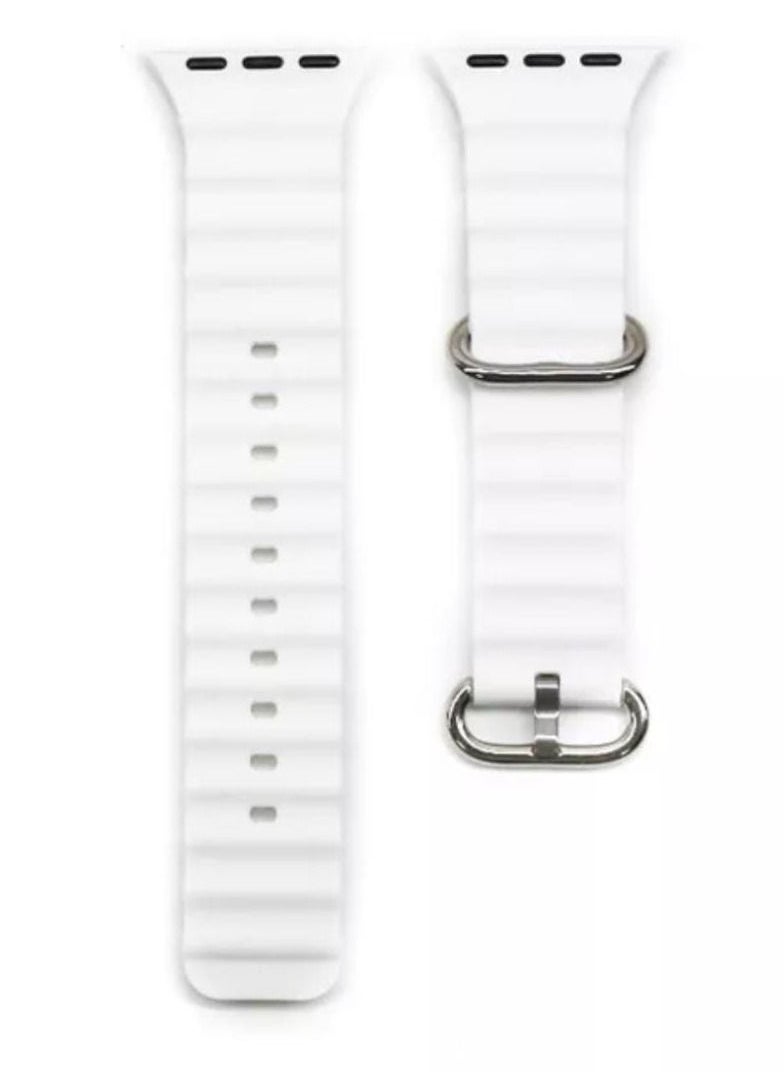 Generic - The new rubber band for the Apple Watch  white color ultra 49mm - Image 1