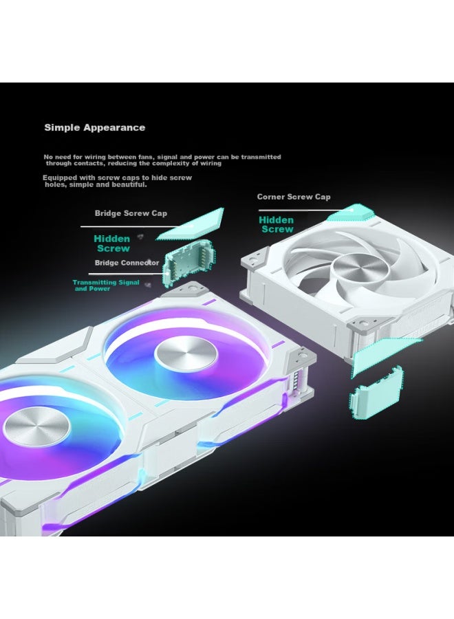 Phanteks Ice Spirit D30 X2 White 360 All-in Cpu Liquid Cooler - Image 5