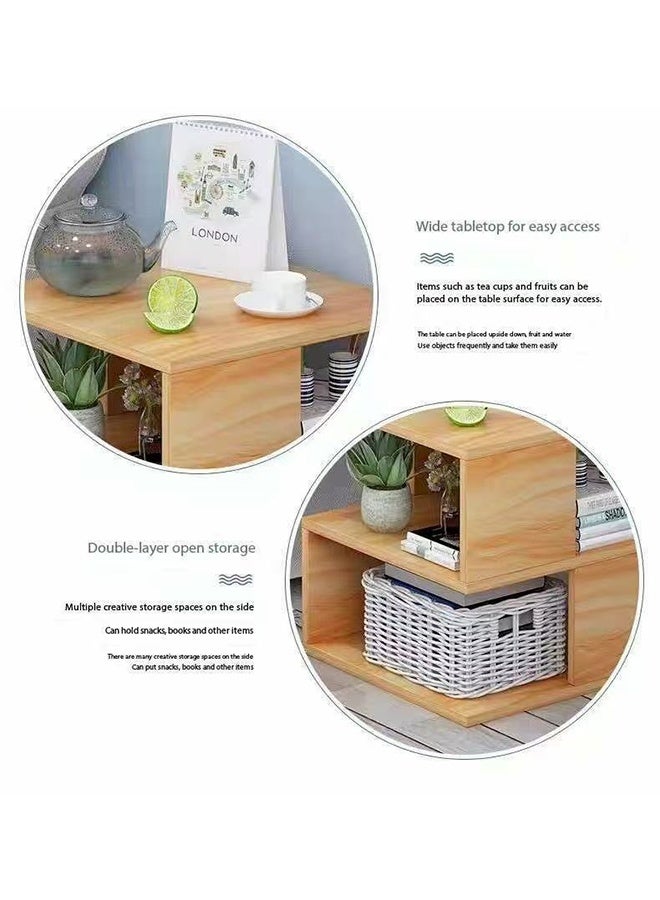 JCB CHIC 40×40×53CM Nightstands, Side End Table with Drawers, Bedside Table with Storage, Small Dresser , Bedside Furniture, Night Stand, End Table with Fabric Bins for Bedroom, Closet, Entryway - Image 4